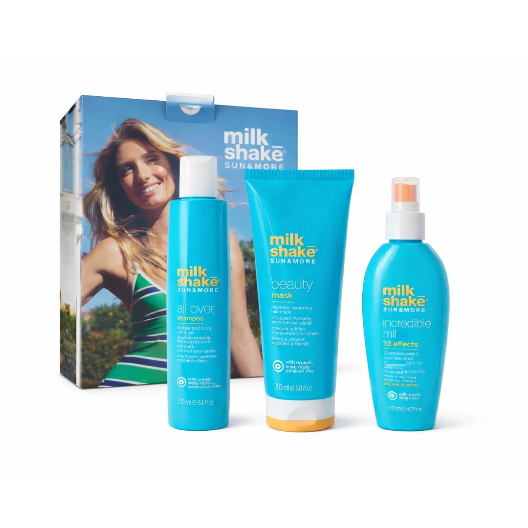 MILK SHAKE SUN & MORE KIT SHAMPOO + MASK +12 EFFECTS | American