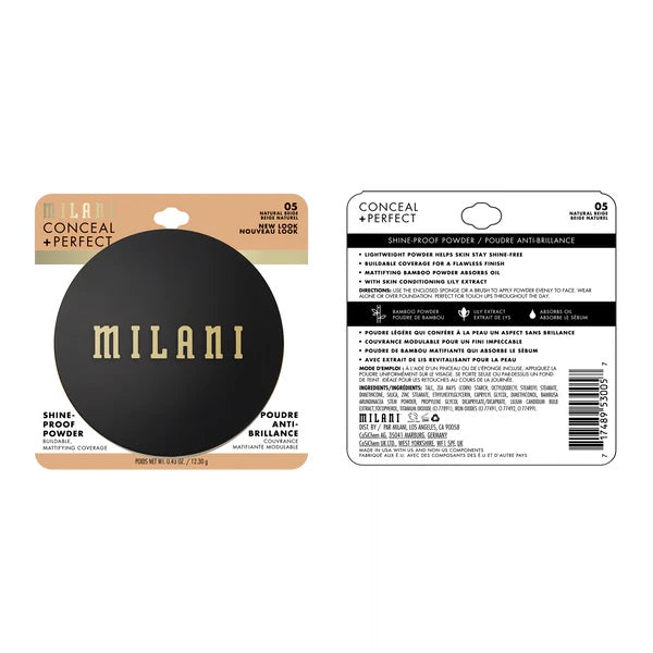 MILANI - CONCEAL + PERFECT SHINE-PROOF POWDER
