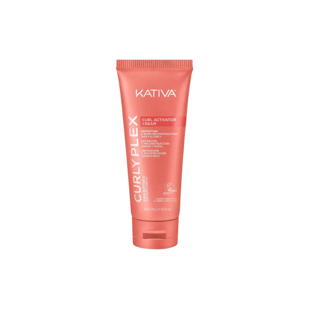 Kativa Curly Plex Deep Conditioner 450 Ml – Haarkur Für Locken, Mit Sheabutter & Leinsamen, Definiert & Pflegt