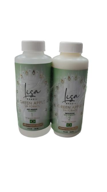 LIZA CIRUGIA CAPILAR GREEN APPLE SIN FORMOL PASOS 120ML (M-04