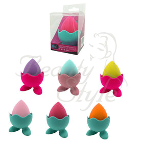 PORTA ESPONJA DE MAQUILLAJE C/ ESPONJA OBSEQUIO COLORES SURT - 0