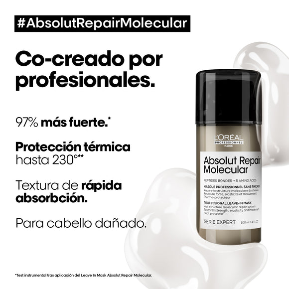 LEAVE IN L'ORÉAL PROFESSIONNEL  ABS REPAIR MOLECULAR 100ML LOREAL CAPILAR