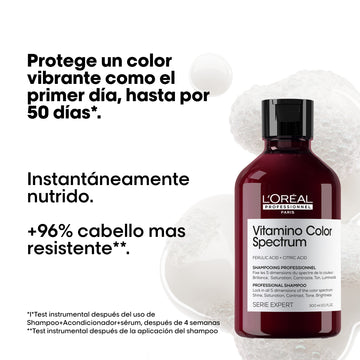 SHAMPOO L'ORÉAL PROFESSIONNEL VITAMINO COLOR SPECTRUM 300ML LOREAL CAPILAR