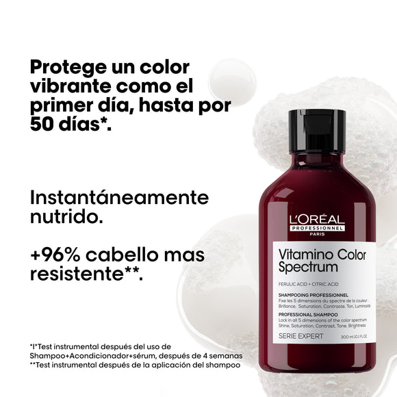SHAMPOO L'ORÉAL PROFESSIONNEL VITAMINO COLOR SPECTRUM 300ML LOREAL CAPILAR