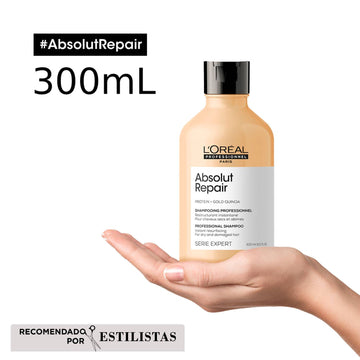SHAMPOO L'ORÉAL PROFESSIONNEL ABSOLUT REPAIR 300ML LOREAL CAPILAR
