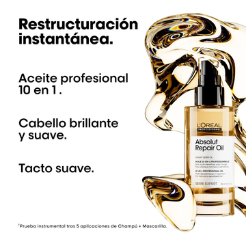 ACEITE 10 EN 1 L'ORÉAL PROFESSIONNEL ABSOLUT REPAIR 90ML LOREAL CAPILAR