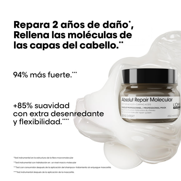 MASCARILLA L'ORÉAL PROFESSIONNEL ABS REPAIR MOLECULAR 250ML LOREAL CAPILAR