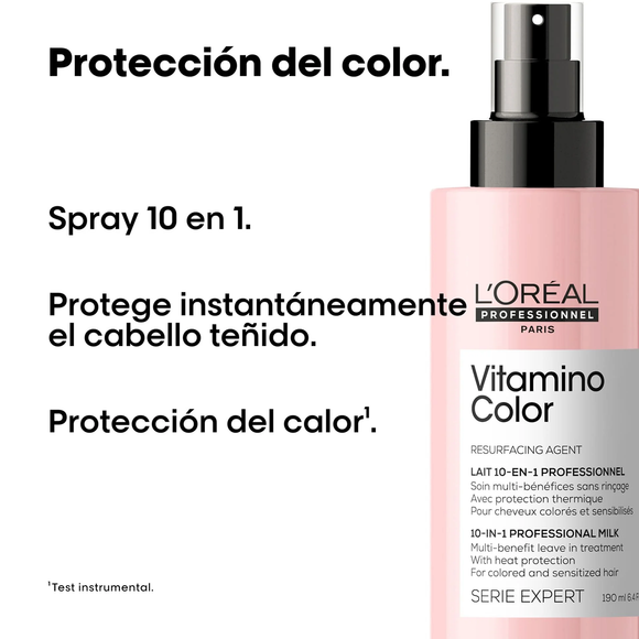 SPRAY 10 EN 1 L'ORÉAL PROFESSIONNEL VITAMINO COLOR 190ML LOREAL CAPILAR