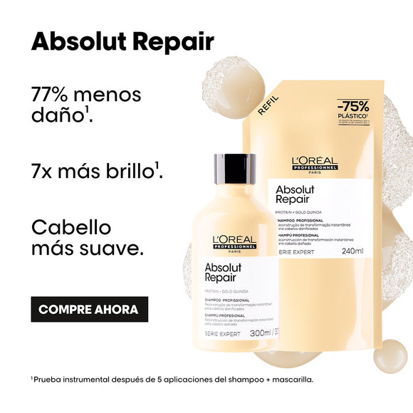 SHAMPOO L'ORÉAL PROFESSIONNEL ABSOLUT REPAIR 300ML LOREAL CAPILAR