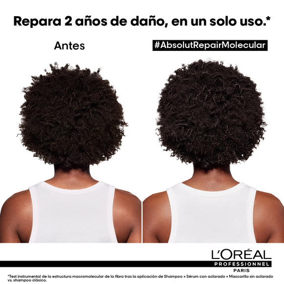SHAMPOO L'ORÉAL PROFESSIONNEL ABS REPAIR MOLECULAR 300ML LOREAL CAPILAR