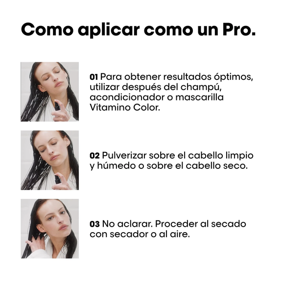 SPRAY 10 EN 1 L'ORÉAL PROFESSIONNEL VITAMINO COLOR 190ML LOREAL CAPILAR