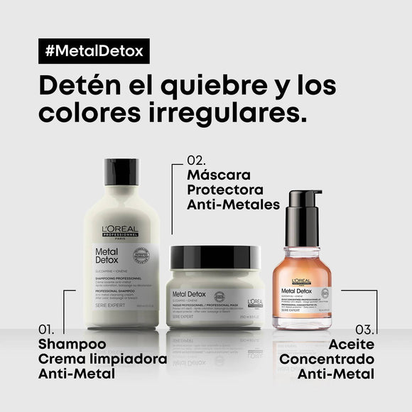 SHAMPOO ANTI-ROTURA L'ORÉAL PROFESSIONNEL METAL DETOX 300ML LOREAL CAPILAR
