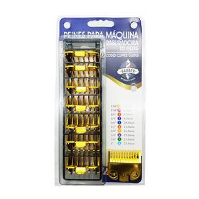 SET 10 PEINES PREMIUM P/ MAQ. RAS. PLAST. DORADO