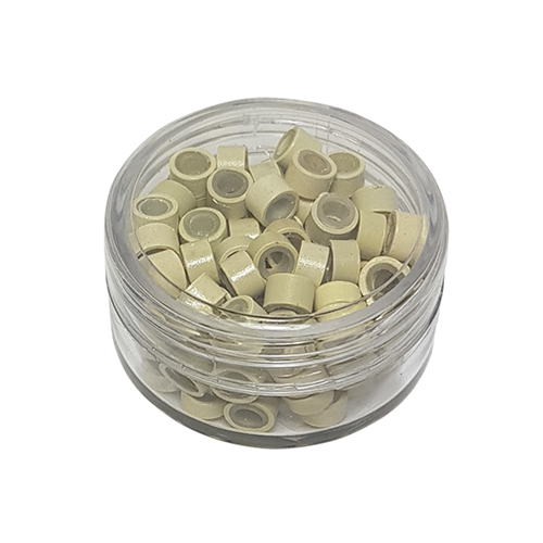 GRAPAS BEIGES CON SILICONE P/EXTENSIONES X 100 S/F