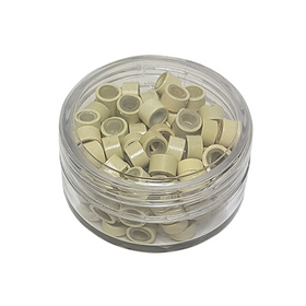 GRAPAS BEIGES CON SILICONE P/EXTENSIONES X 100 S/F