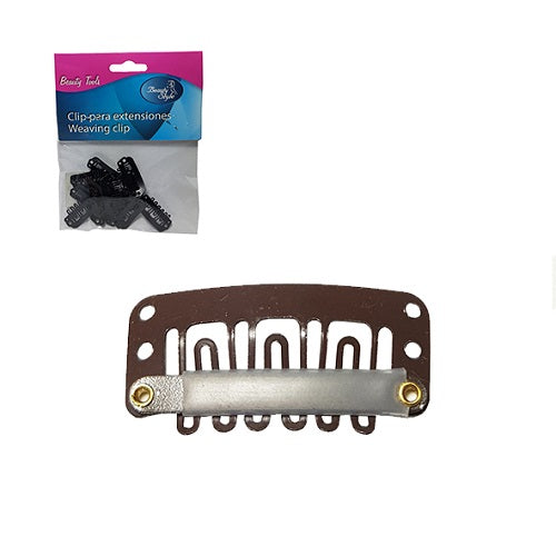 CLIP P/EXTENSIONES MARRON L