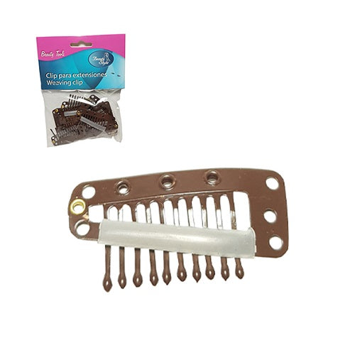 CLIP P/EXTENSIONES MARRON L
