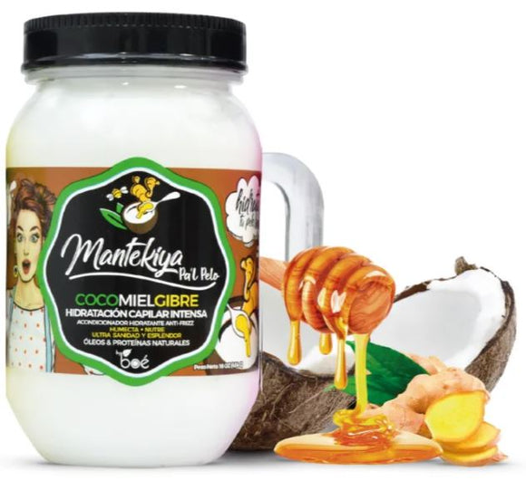 MANTEKIYA PAL PELO COCO MIELGIBRE (HIDRATACION CAPILAR INTENSA) 454GRS
