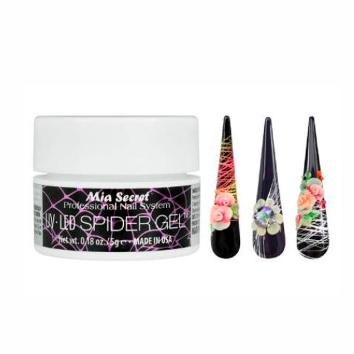 MIA SECRET  UV LED SPIDER GEL DE ARTE NEGRO (SPG-10) 5GRS