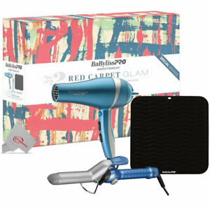 BABYLISS PRO SET DE SECADOR PROFESIONAL + TENAZA DE 1¨+ MAT DE SILICONE